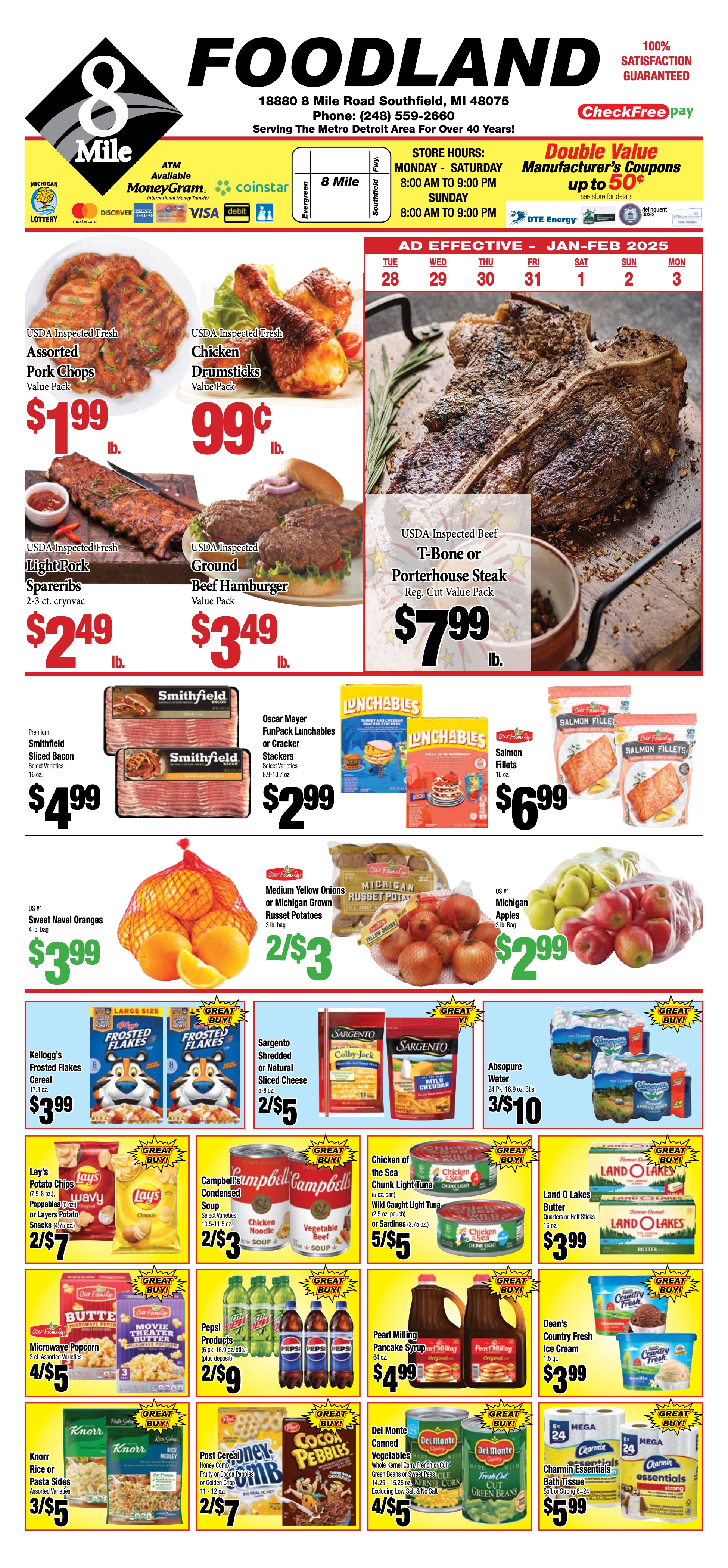 Weekly ad circular for 8 Mile Foodland